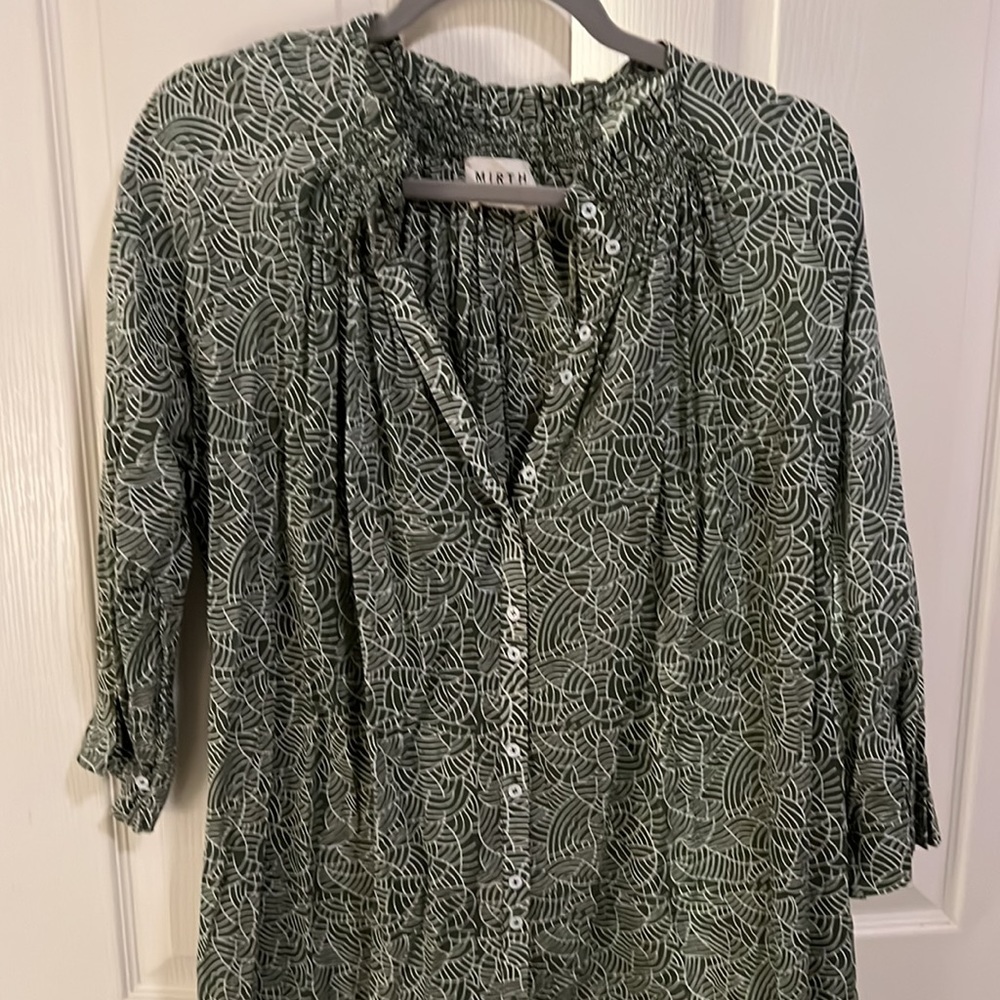 Mirth Green Patterned Dress - Picture 3 of 5
